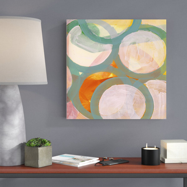 Wrought Studio Aqua Circles II Wayfair